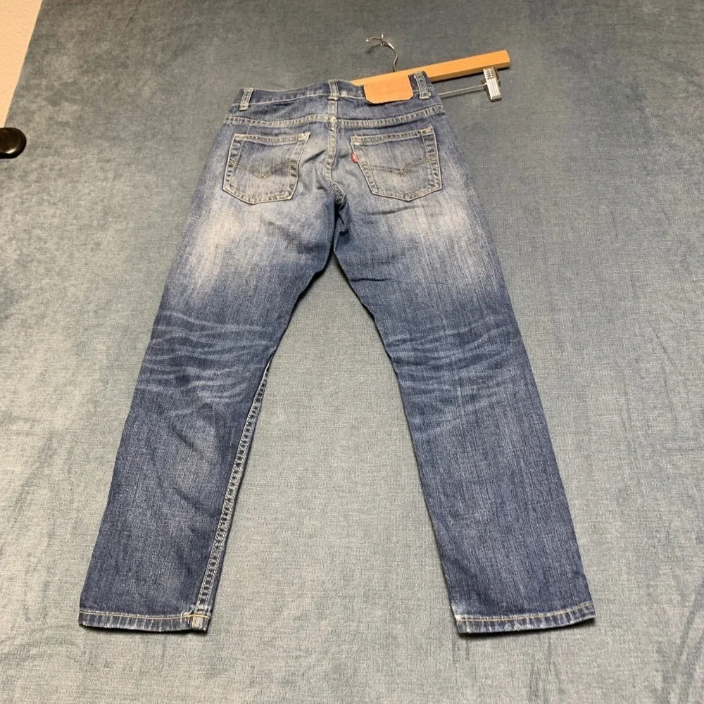 Levi's 508 Tapered Jeans Boys 10 Reg 25x25 Blue Denim Cotton Distressed Casual